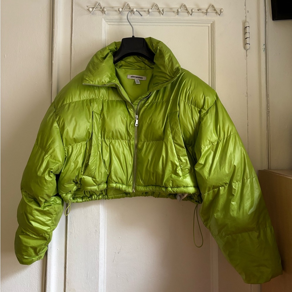 NWOT Anthropologie Urban Outfitters Puffer Jacket Neon Green